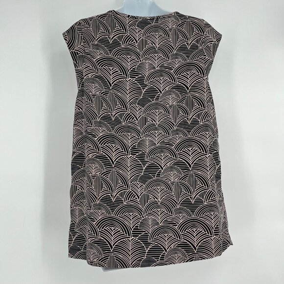 Halogen Abstract‎ Front Pleat cap Sleeve Top Size Small - Picture 4 of 8